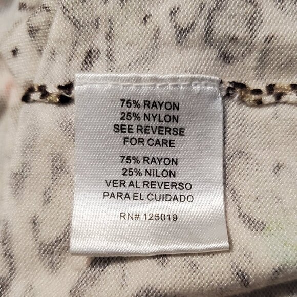 Joseph A. qu'est-ce que c'est silk? Leopard Print and Floral Cardigan - Picture 6 of 8